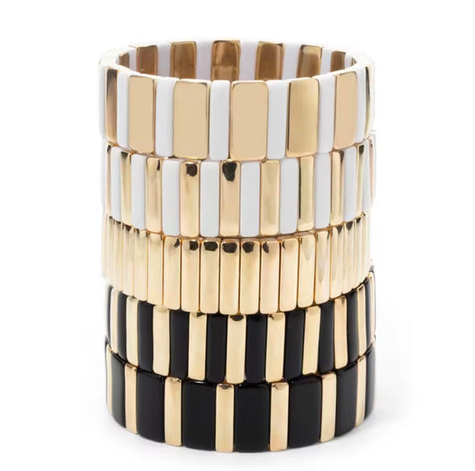 clay stackable bracelets