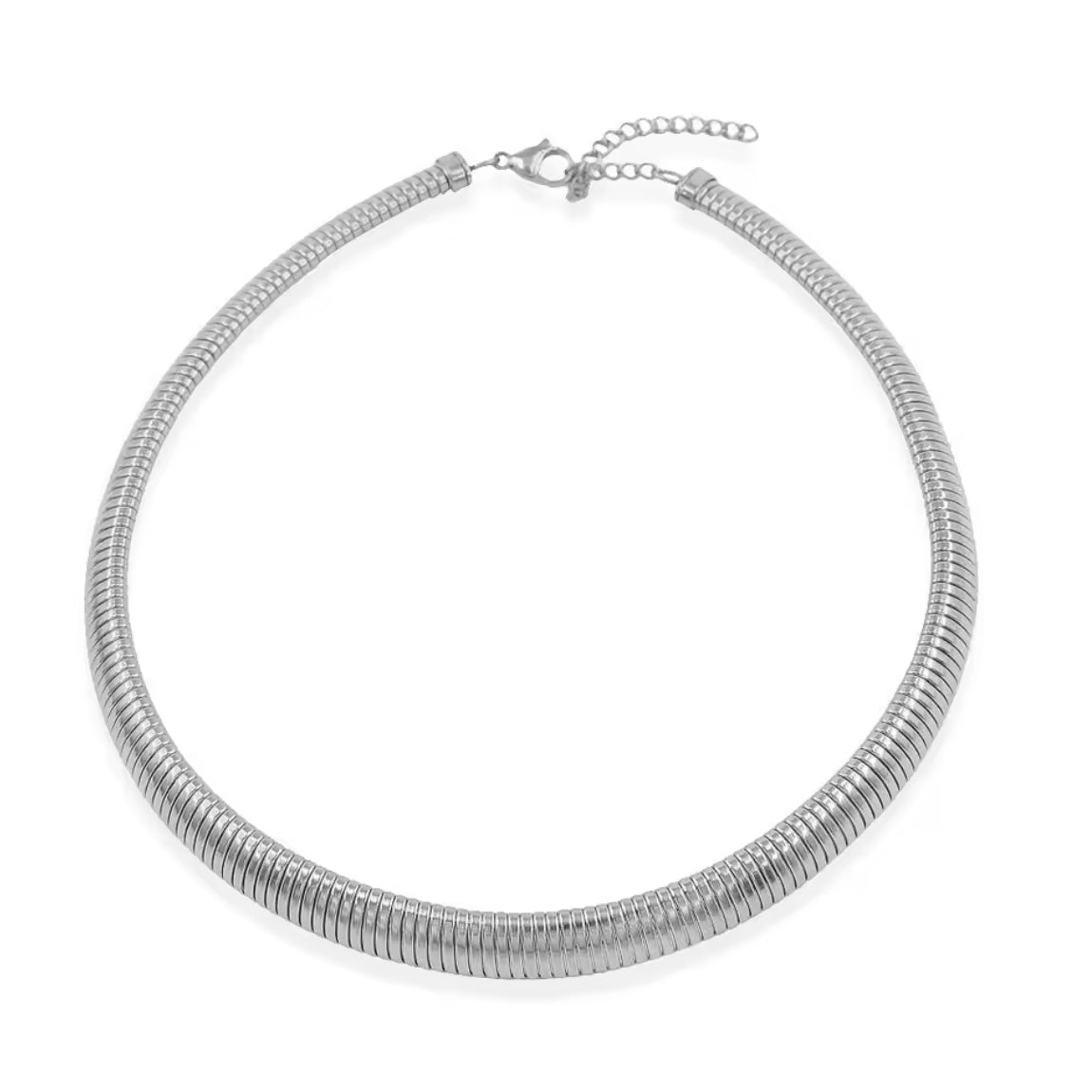 serpent necklace silver