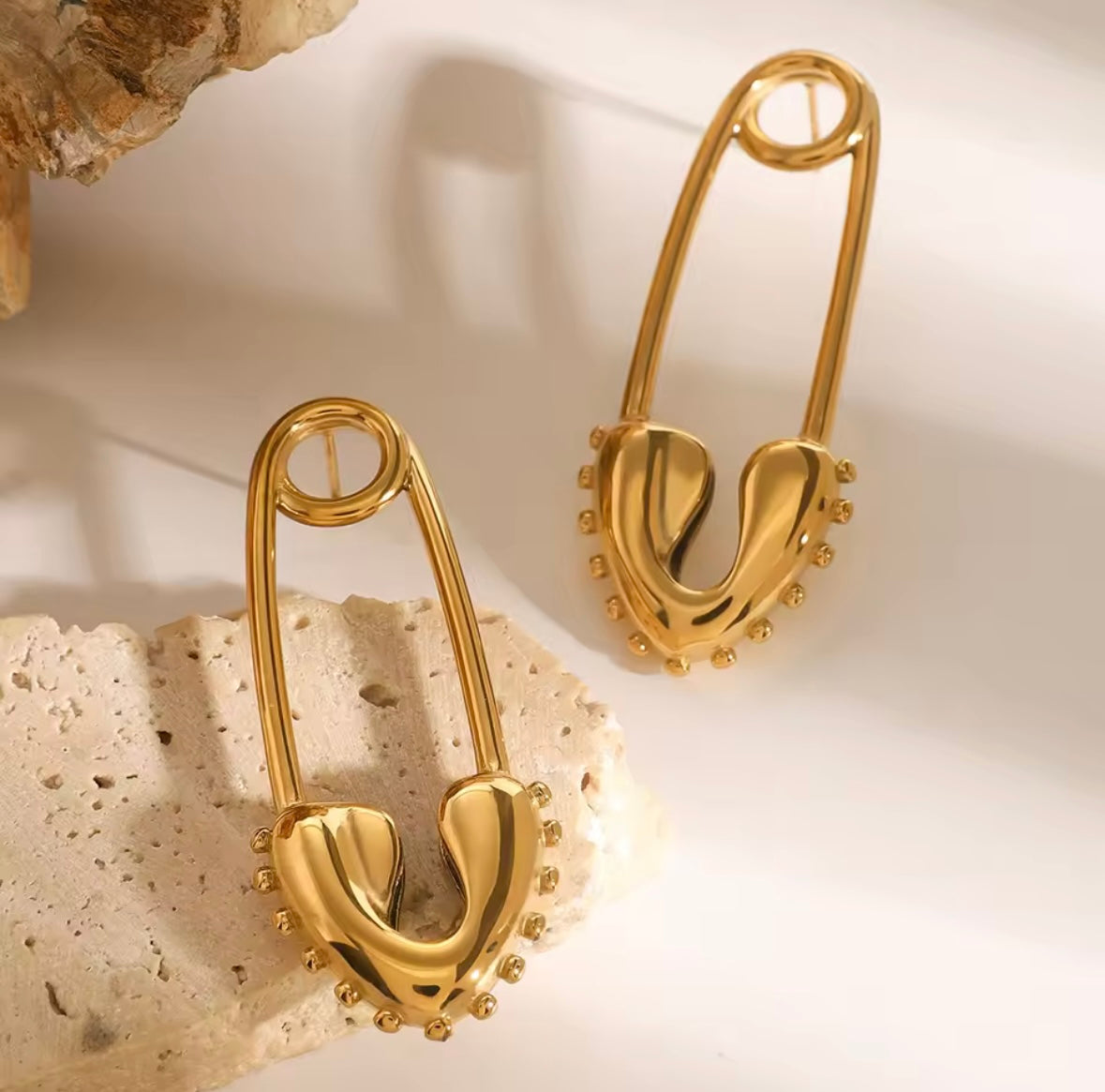 pinned earrings
