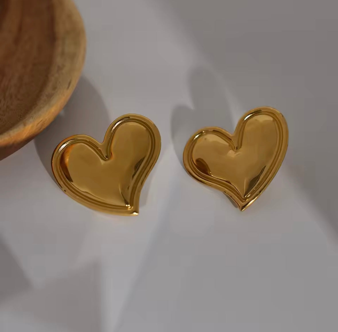 sided love earrings