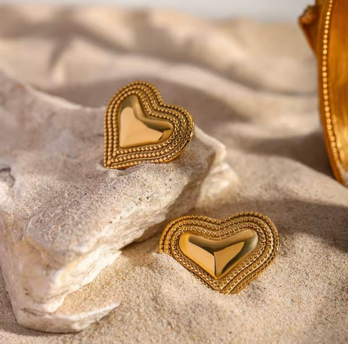 gilded earrings