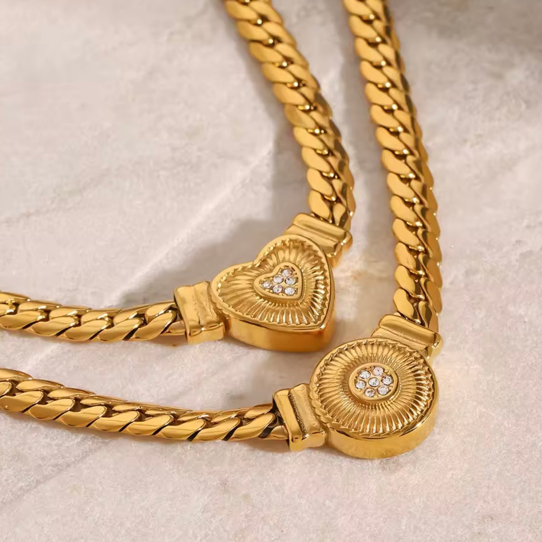 chained necklace