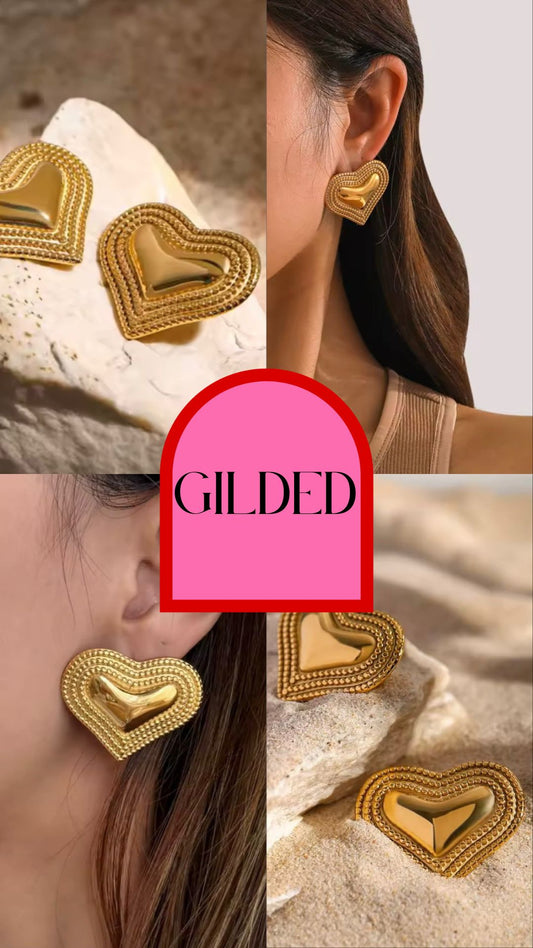 gilded earrings