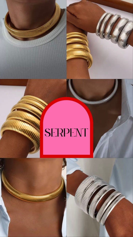 serpent bangle gold