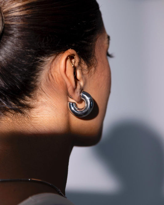 chunky hoop earring