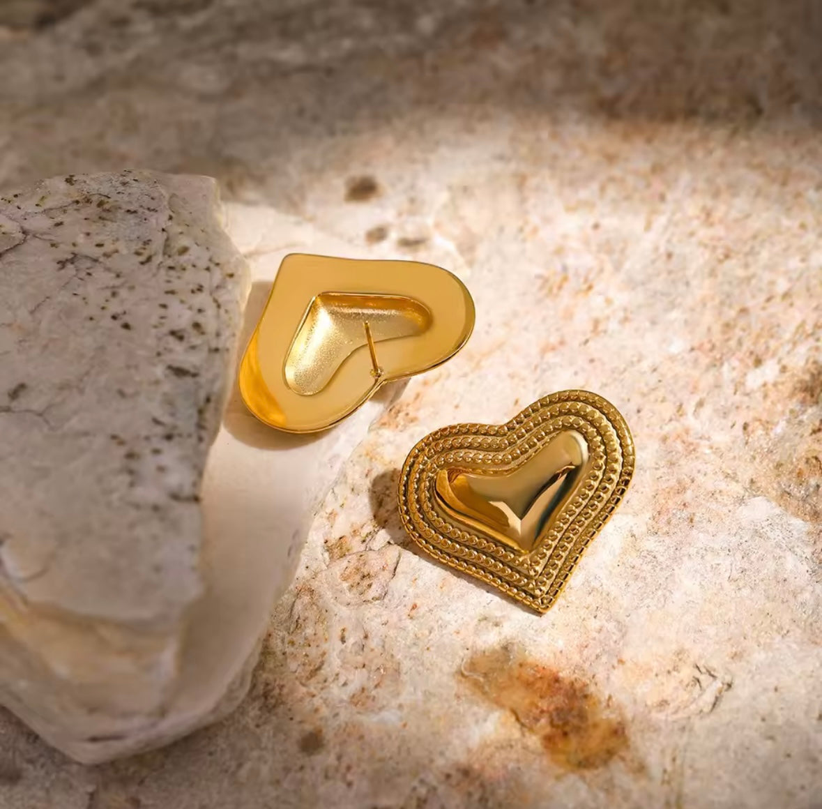 gilded earrings