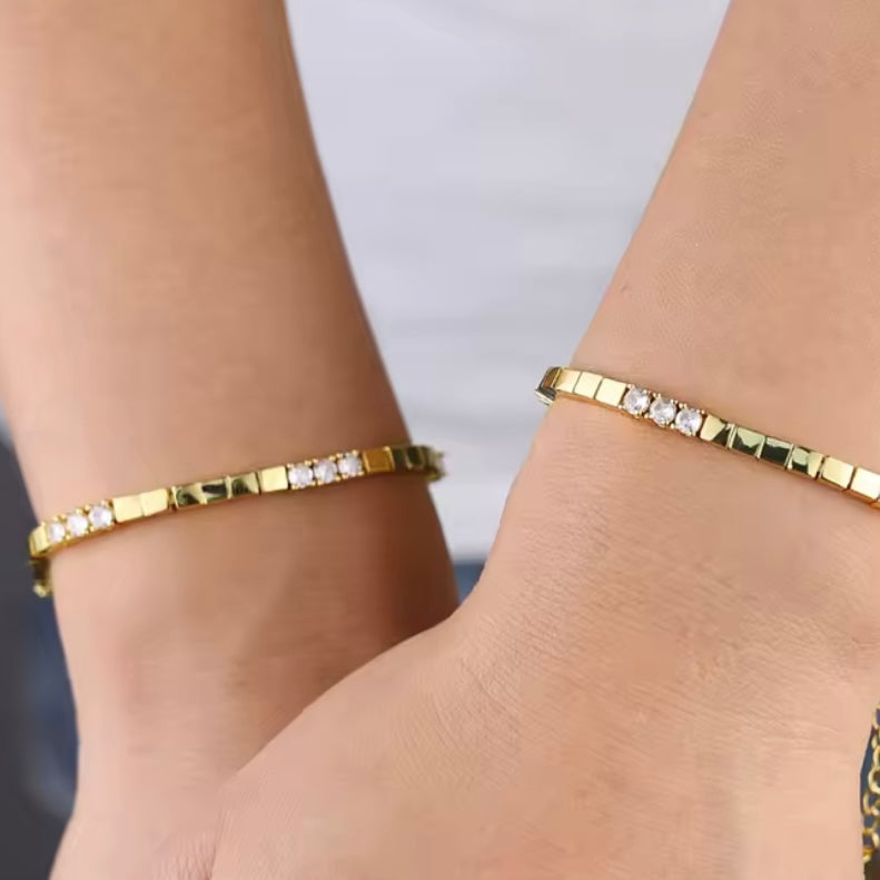 cube tennis bracelet