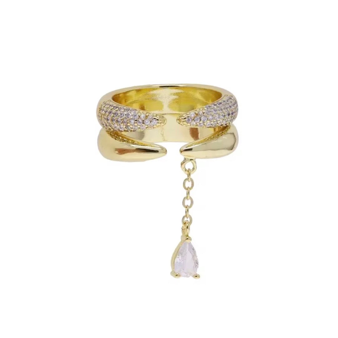 tear-drop ring