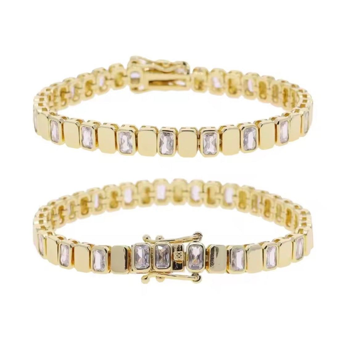 crushed tennis bracelet