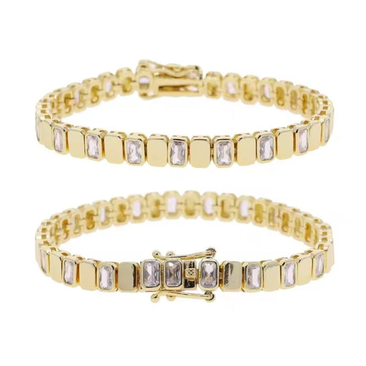 crushed tennis bracelet